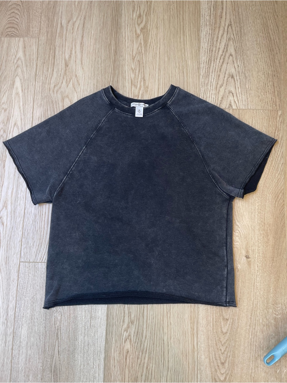 Vintage Black Charcoal Short Sleeve Tee